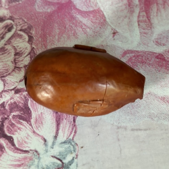 Prayer bead Buddha head hand carved very old from a nut - Picture 4 of 8